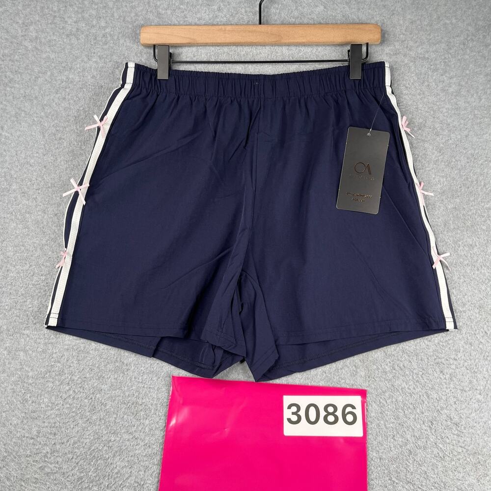 Olive Avenue OA Performance Shorts Womens Size 1XL Pink Bows NEW NWT